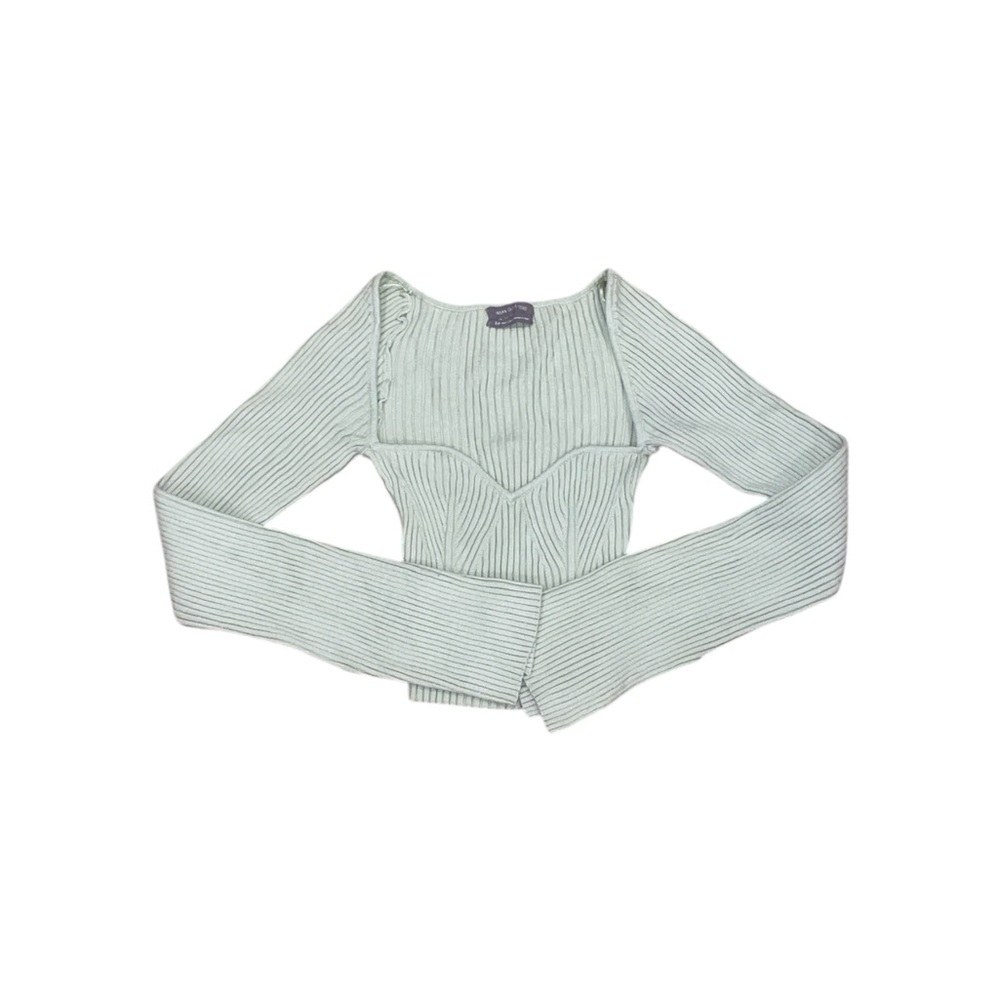 Urban outfitters green cropped long sleeve